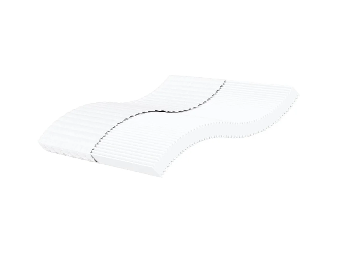 Matelas en mousse blanc 200x200 cm dureté H2 H3