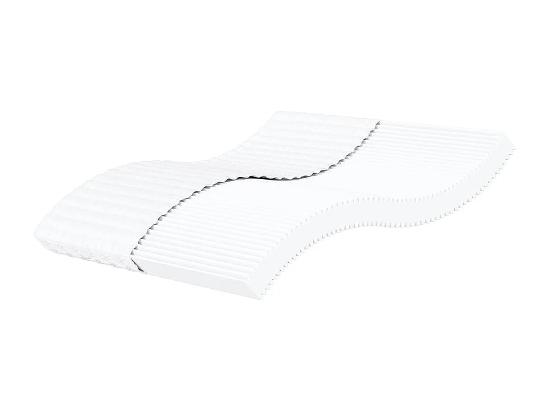 Matelas en mousse blanc 200x200 cm dureté H2 H3