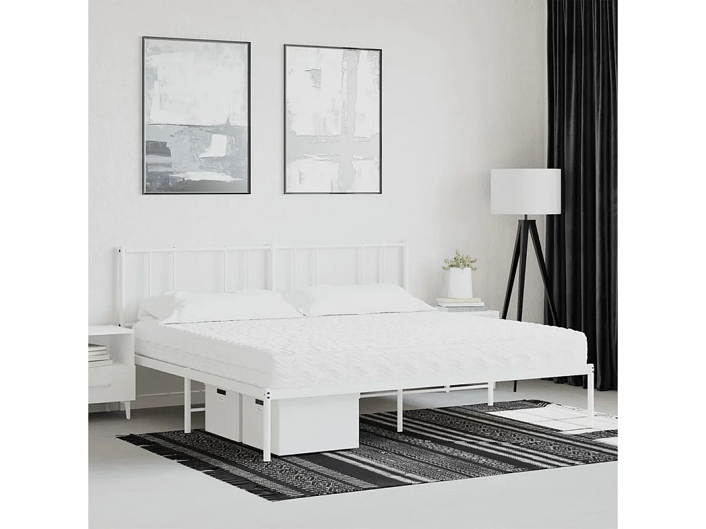 Matelas en mousse blanc 200x200 cm dureté H2 H3