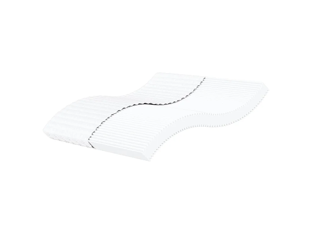 Matelas en mousse blanc 200x200 cm dureté H2 H3