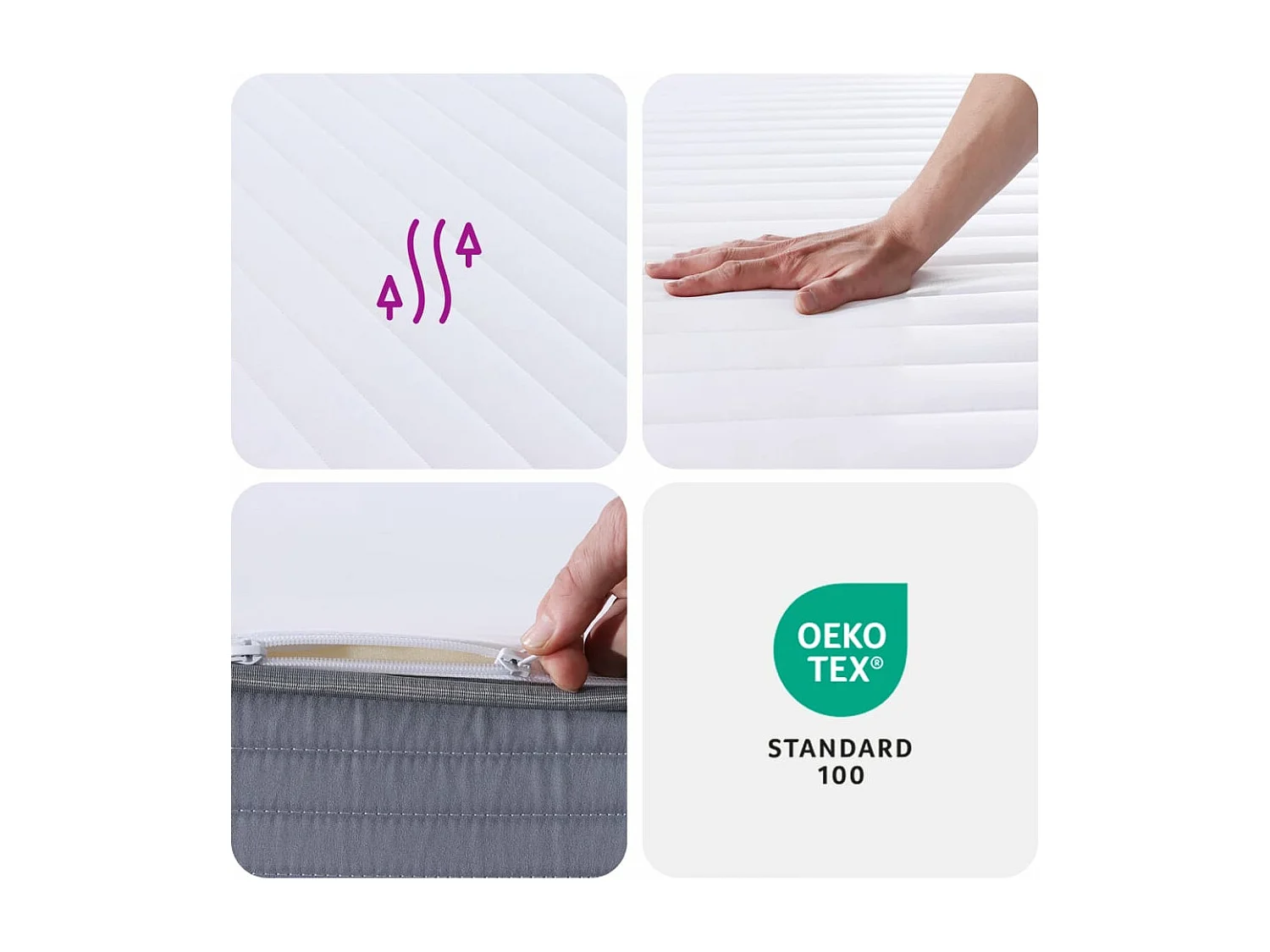 Matelas en mousse moyennement doux 140x200 cm