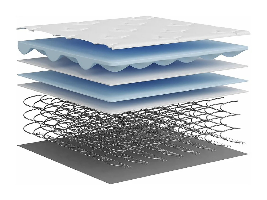 Pocketveringmatras middelhard 100x200 cm