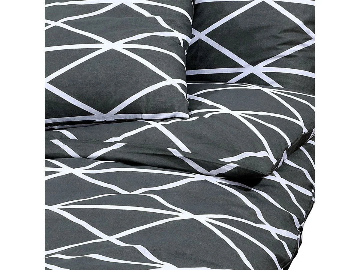 Juego de fundas nórdicas algodón gris 135x200 + 80x80 cm