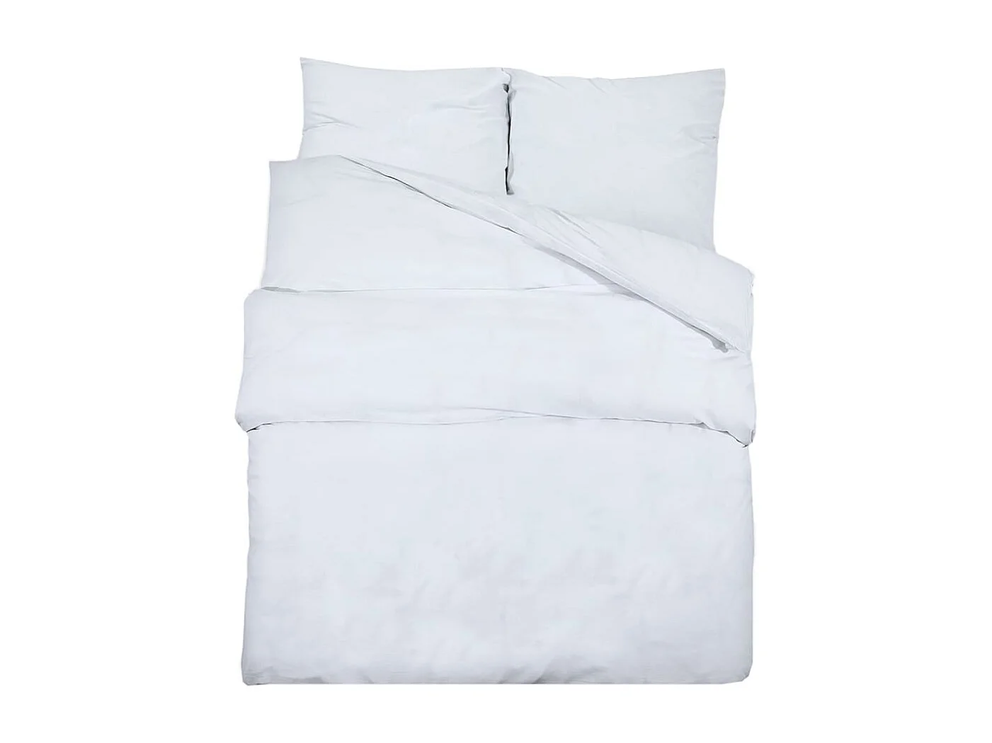 Ensemble de housse de couette Blanc 200x200 cm Microfibre