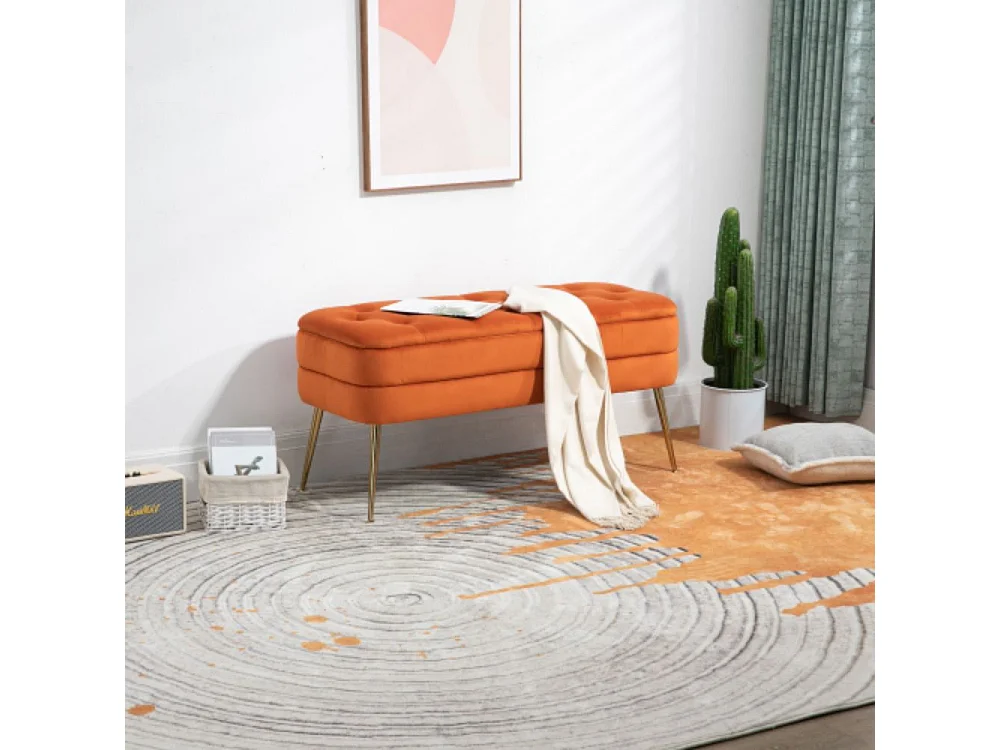 Banc d'extrémité de chambre - Banc de rangement, Banc de bout de lit