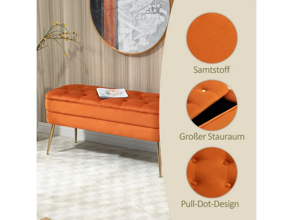 Banc d'extrémité de chambre - Banc de rangement, Banc de bout de lit