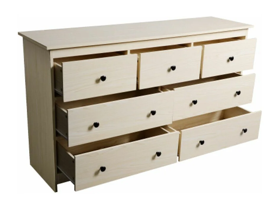 Houten buffetkast met 7 laden en verfijnde afwerkingen - 140*40*82 cm.