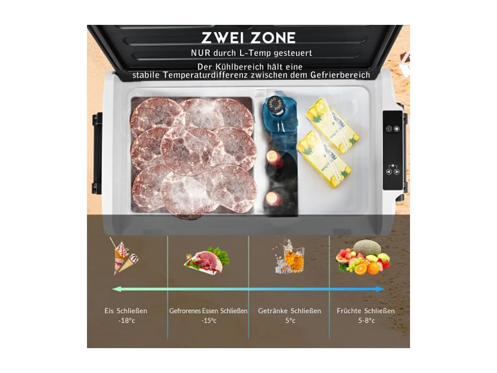 Enfriador portátil EA35 - 31,5 litros, doble zona