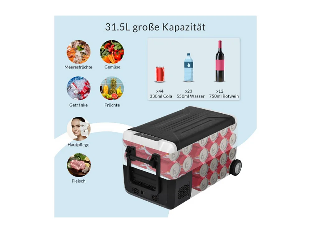 Enfriador portátil EA35 - 31,5 litros, doble zona