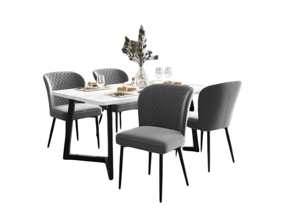 Conjunto de mesa y sillas, conjunto de comedor moderno