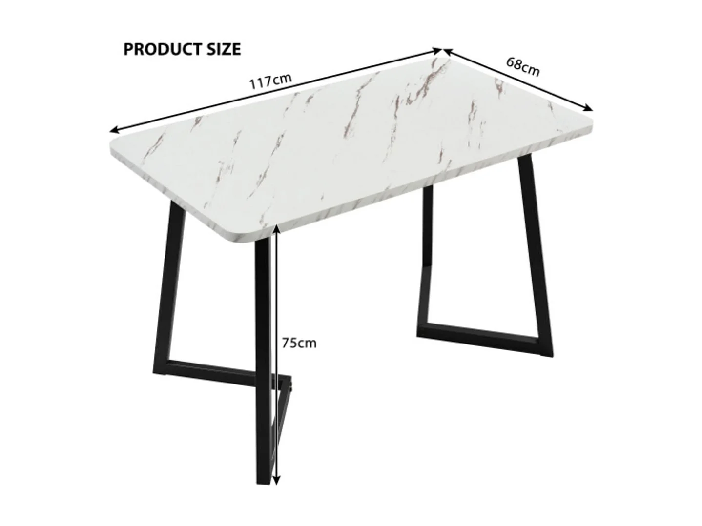 Set van tafel en stoelen - modern en elegant design.