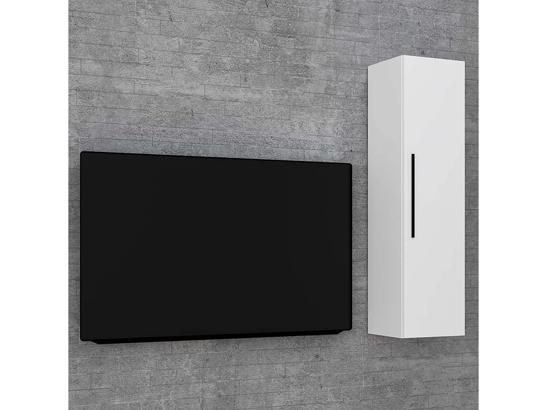 Wall Rack Arila White H. 115 x W. 30 x D. 30 cm