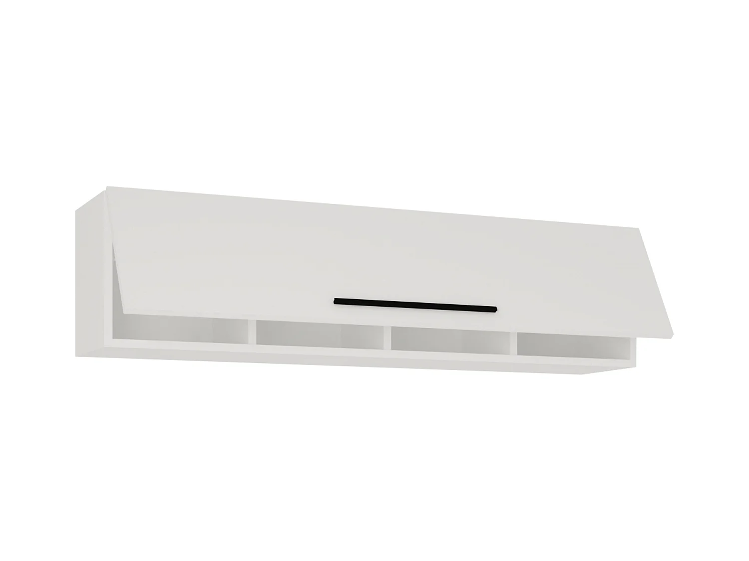 VCM Bois Étagère murale Étagère suspendue Armoire murale pliante Arila XL (Blanc)