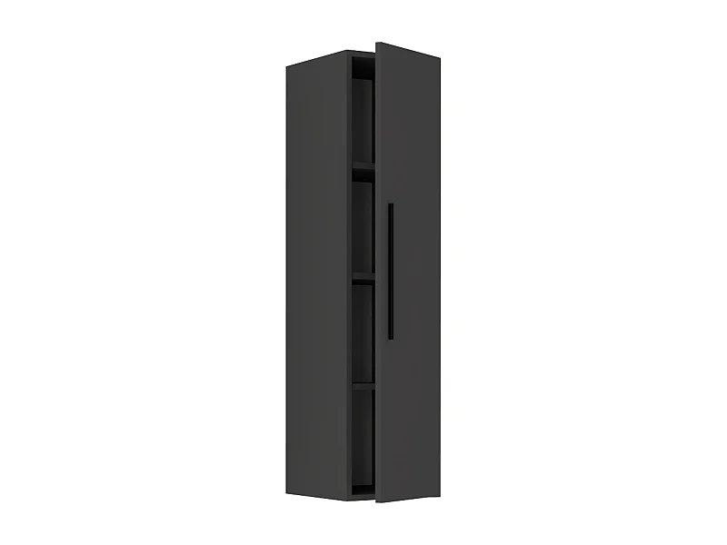 Wall Rack Arila Anthracite H. 115 x W. 30 x D. 30 cm
