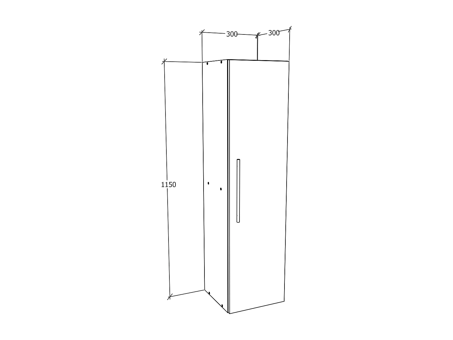 Houten Wandplank Vouwkast Arila XL