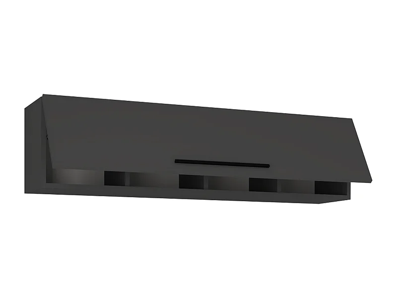 Wall Rack Arila Anthracite H. 30 x W. 115 x D. 30 cm