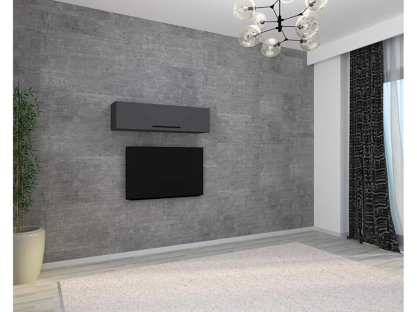 Armadio pieghevole a parete in legno Arila XL