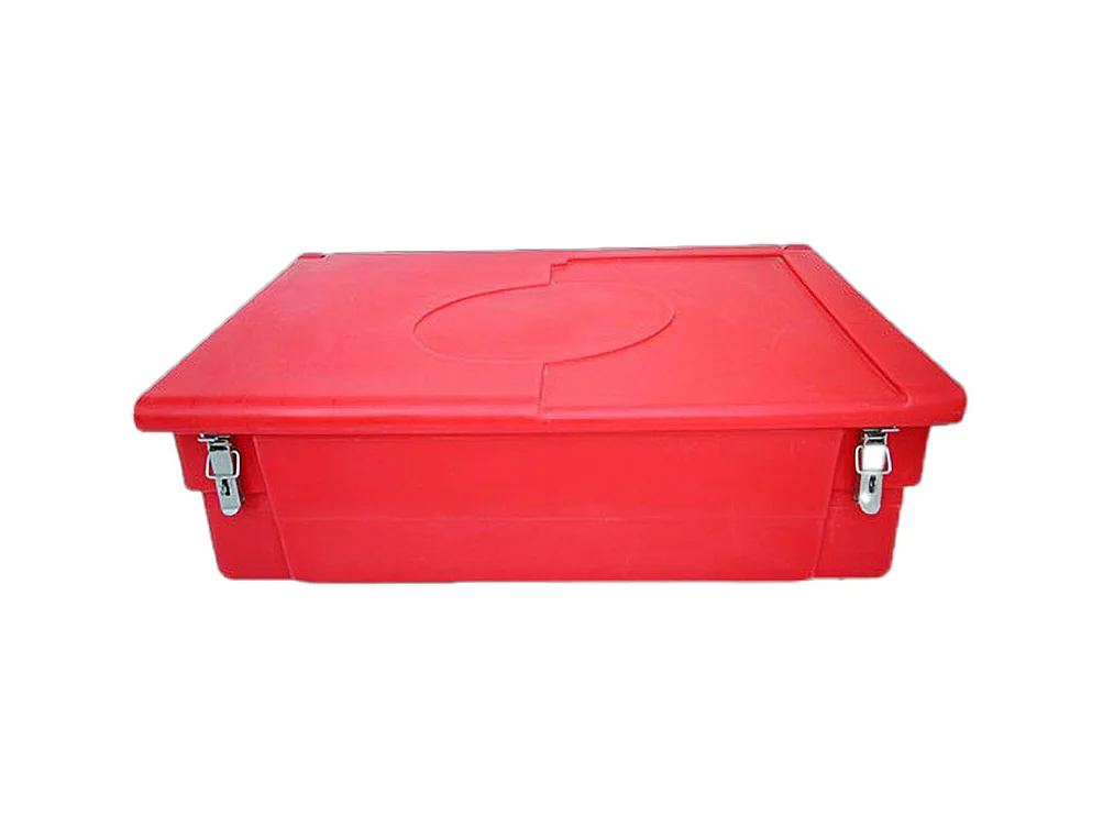 Bac à Sable Incendie/ à Sel De Déneigement 100l + Grenouillères + Cadenas