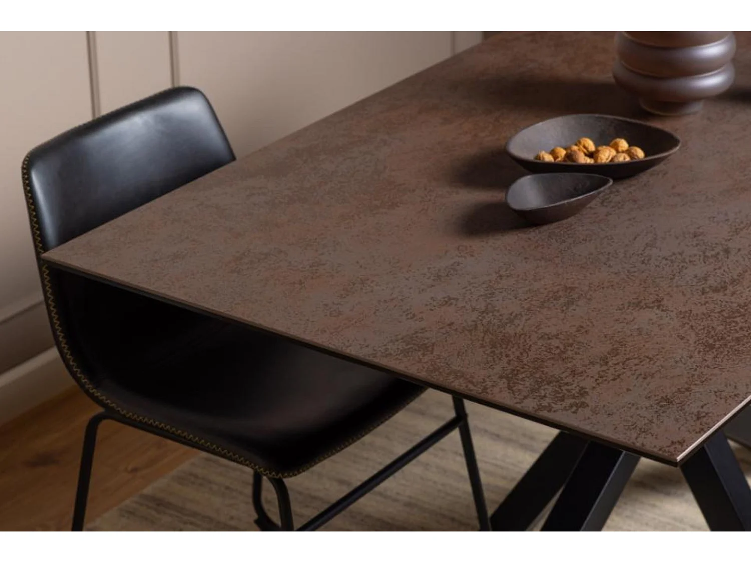 Table de salle à manger rectangulaire en céramique 6 places L160 - NEIVA