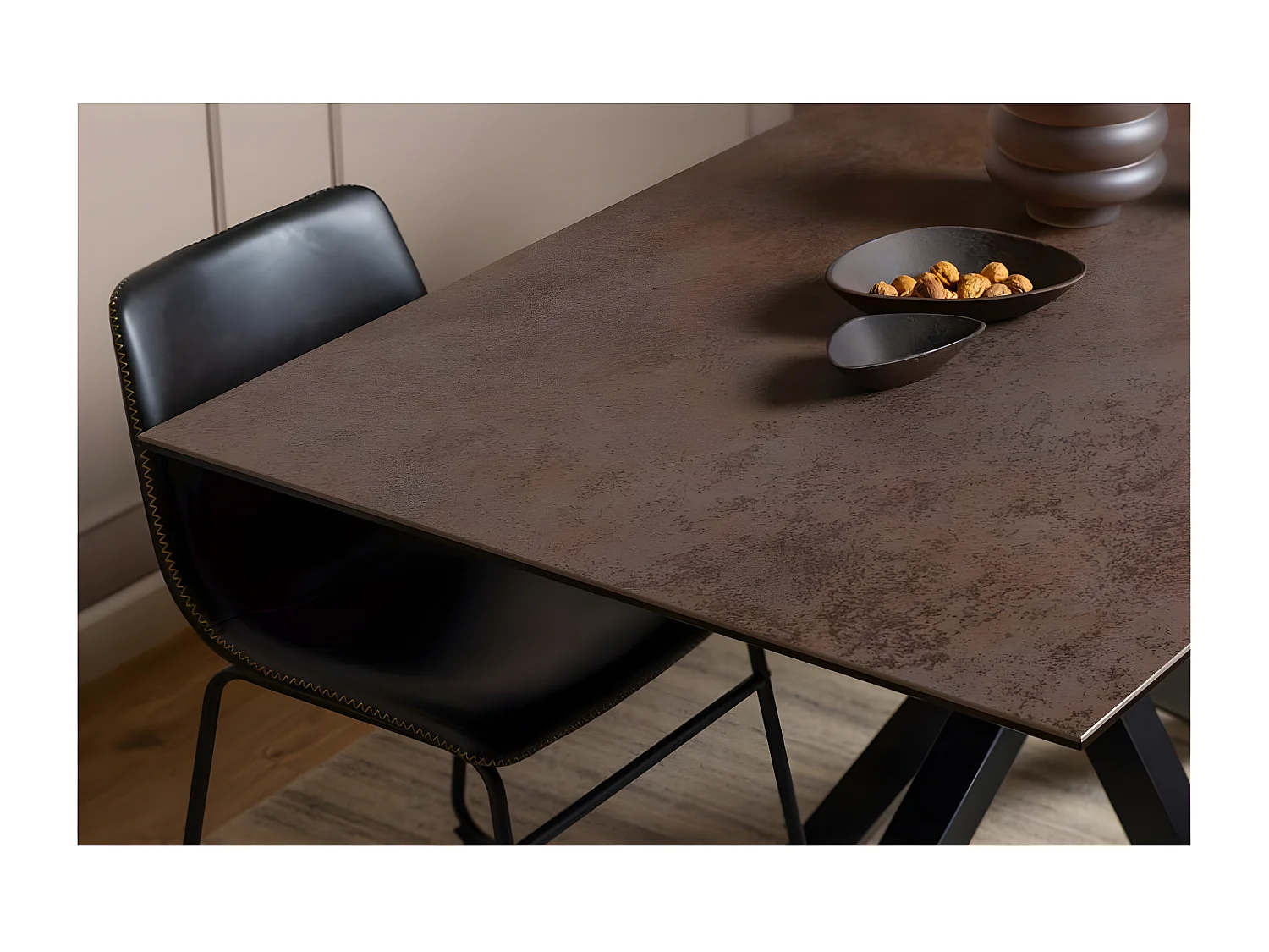 Table de salle à manger rectangulaire en céramique 6 places L160 - NEIVA