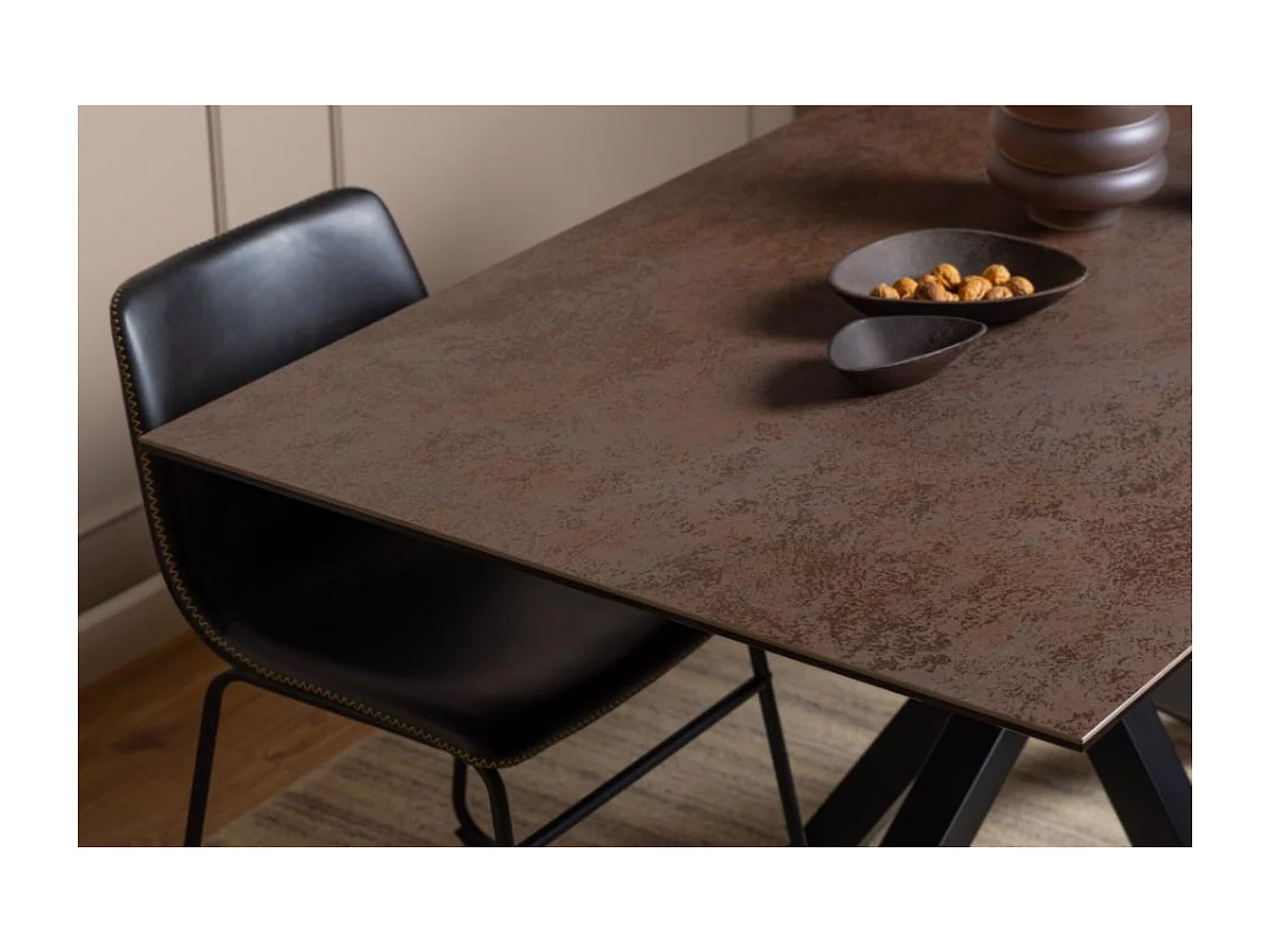 Table de salle à manger rectangulaire en céramique 6 places L160 - NEIVA