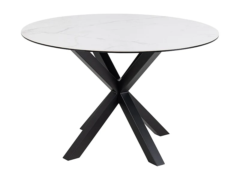 Table de salle à manger ronde en céramique L119 4 personnes - NEIVA