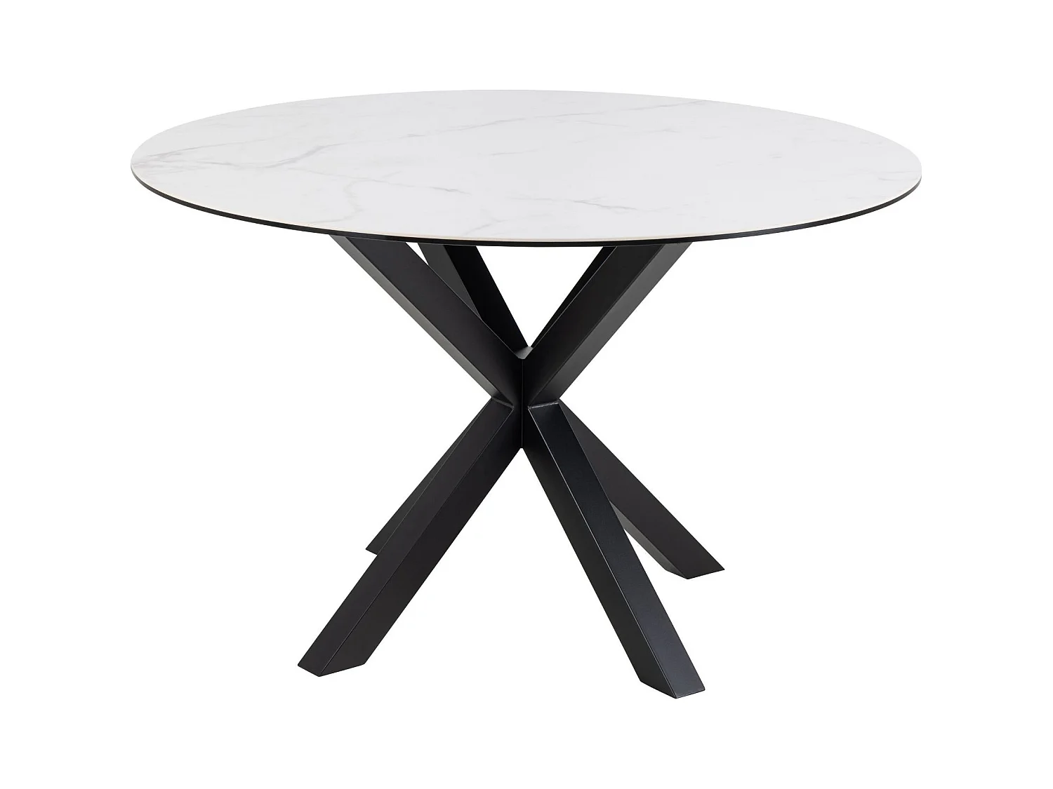 Table de salle à manger ronde en céramique L119 4 personnes - NEIVA