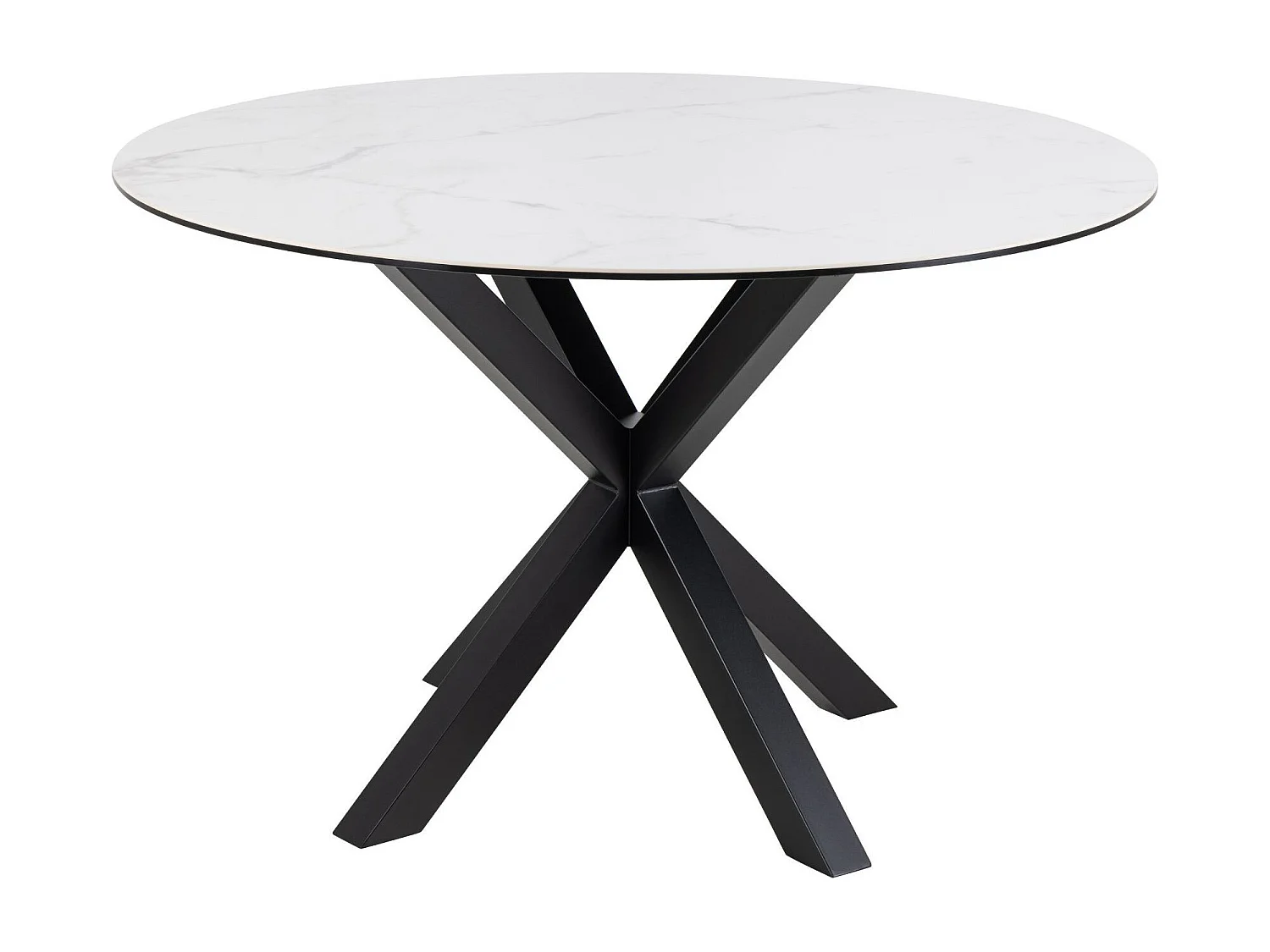 Table de salle à manger ronde en céramique L119 4 personnes - NEIVA