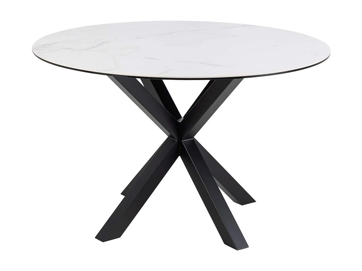 Heaven table de salle à manger Ø119cm blanc.