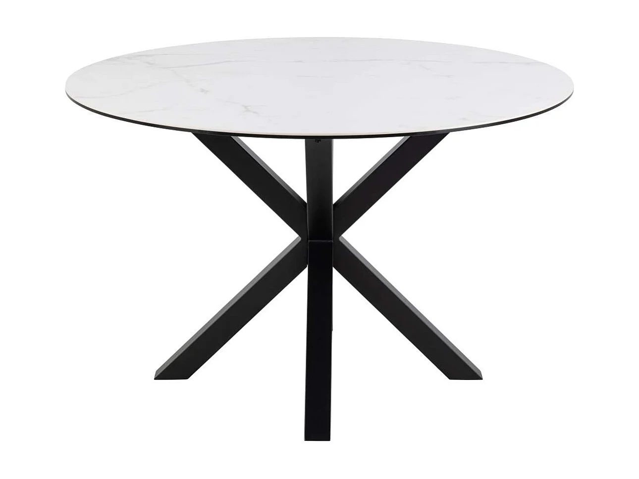 Heaven table de salle à manger Ø119cm blanc.
