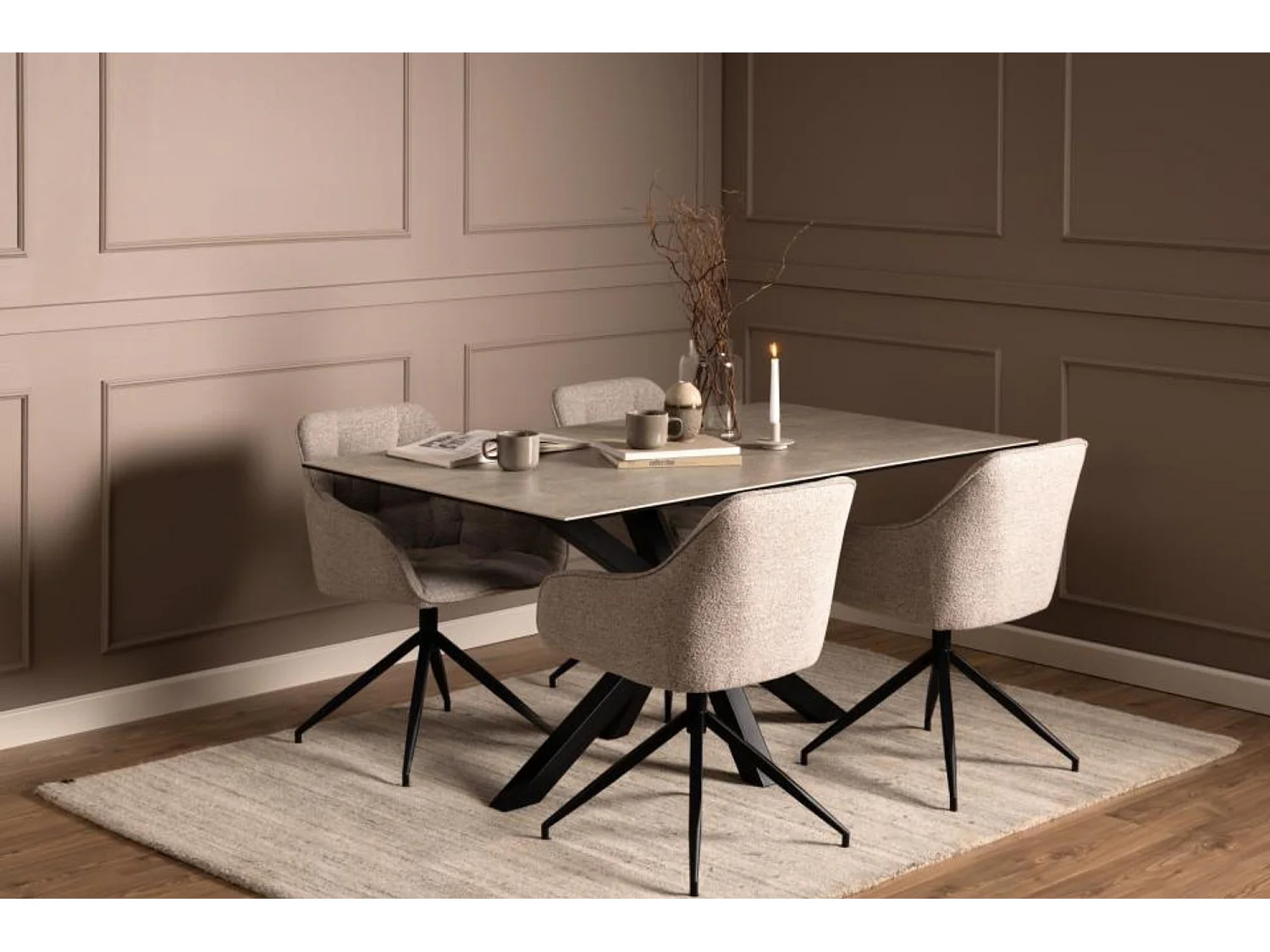 Heaven Esstisch 90x160cm grau.