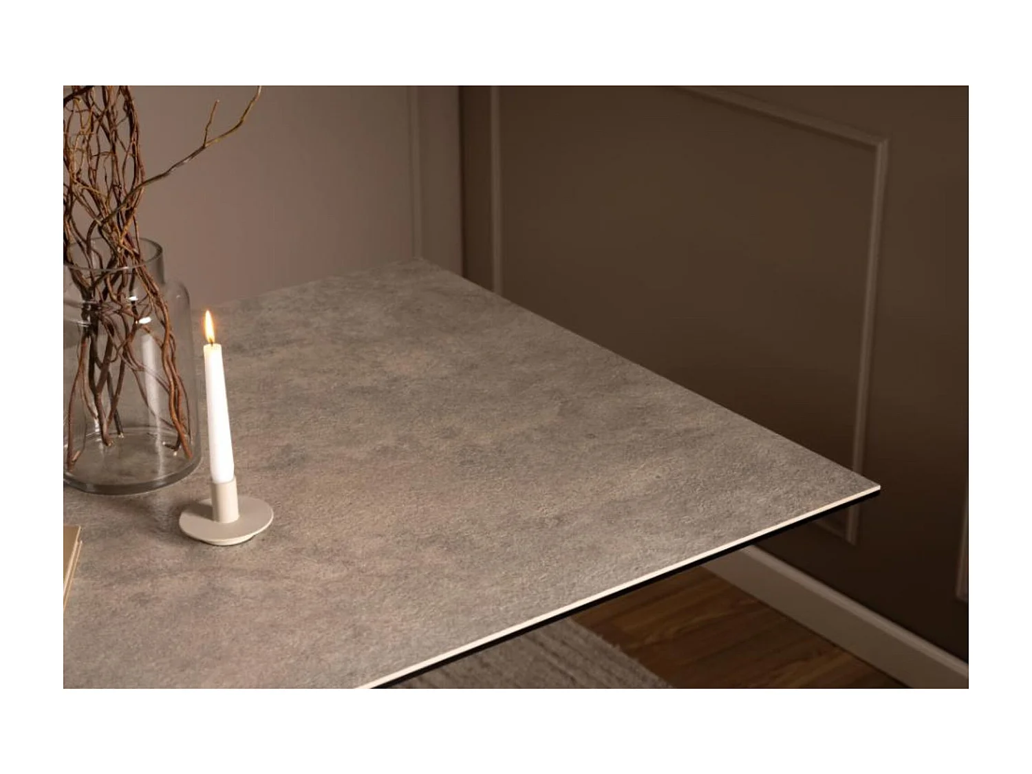 Table de salle à manger rectangulaire en céramique 6 places L160 - NEIVA