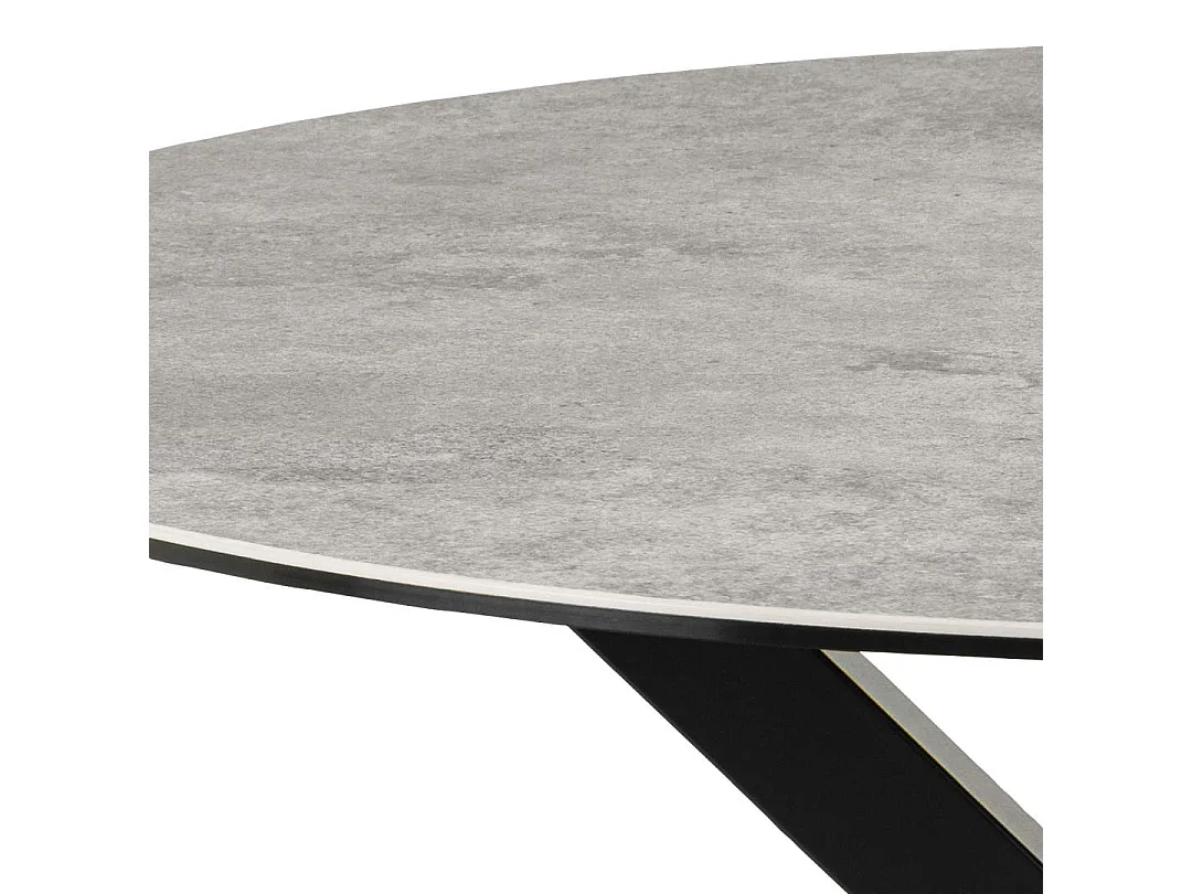 Heaven table de salle à manger Ø119cm gris.