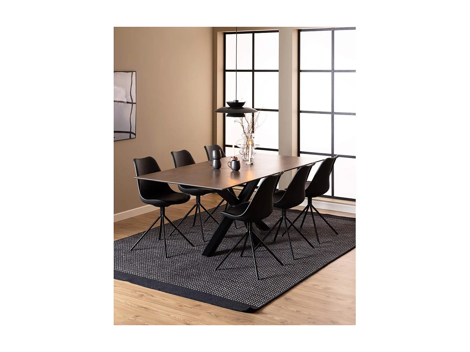 Table de salle à manger rectangulaire en céramique L200 - NEIVA