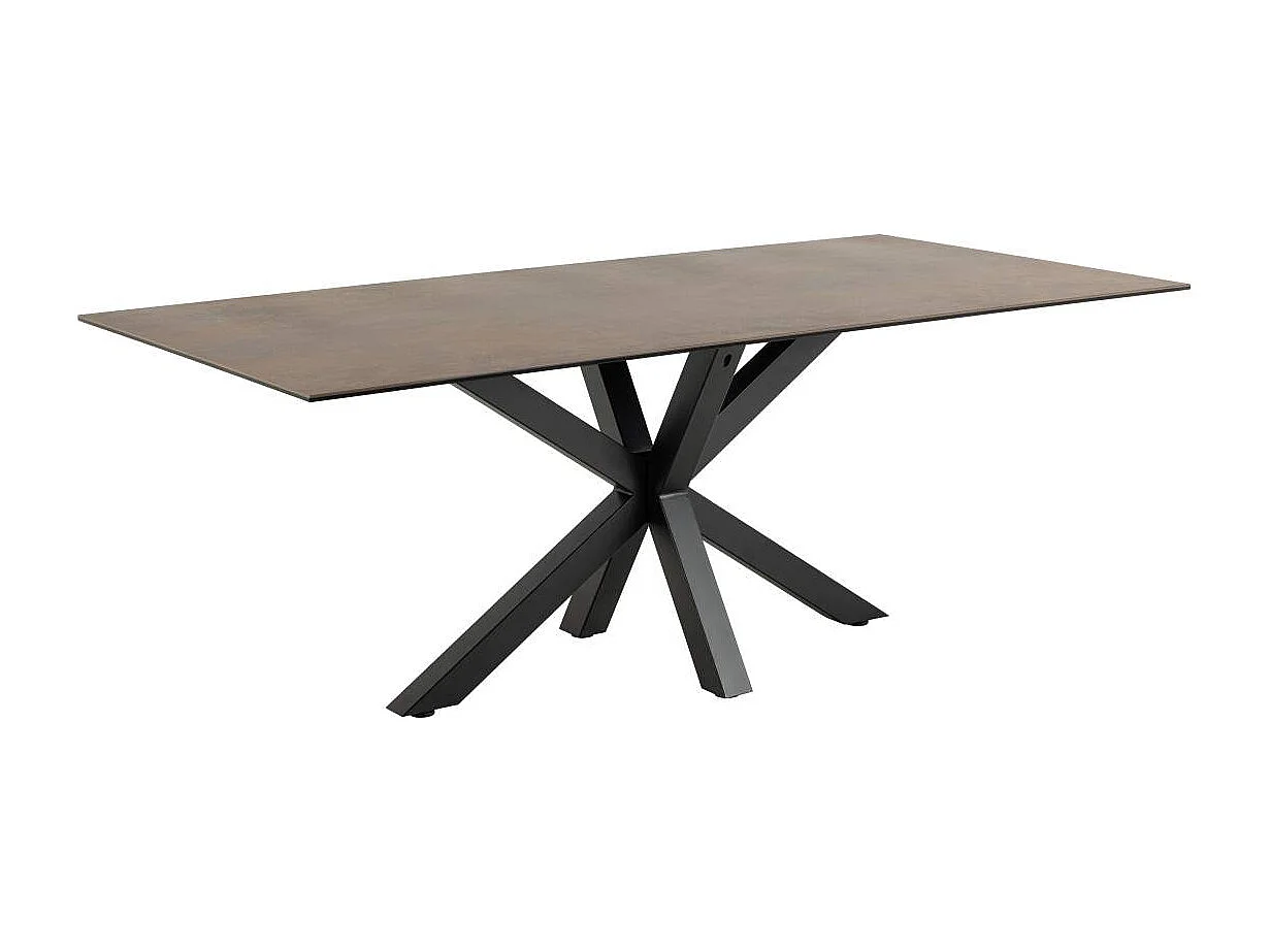 Heaven table de salle à manger 100x200cm marron.