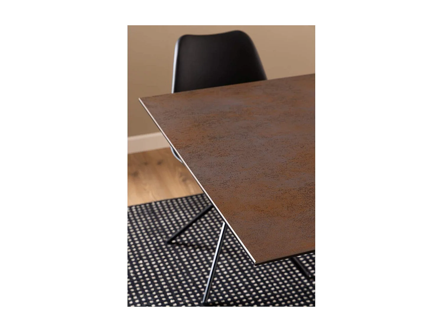 Heaven table de salle à manger 100x200cm marron.