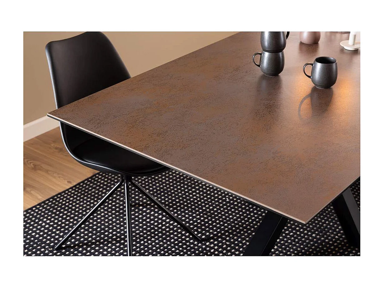 Heaven table de salle à manger 100x200cm marron.
