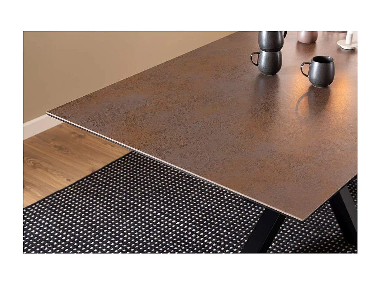 Heaven table de salle à manger 100x200cm marron.