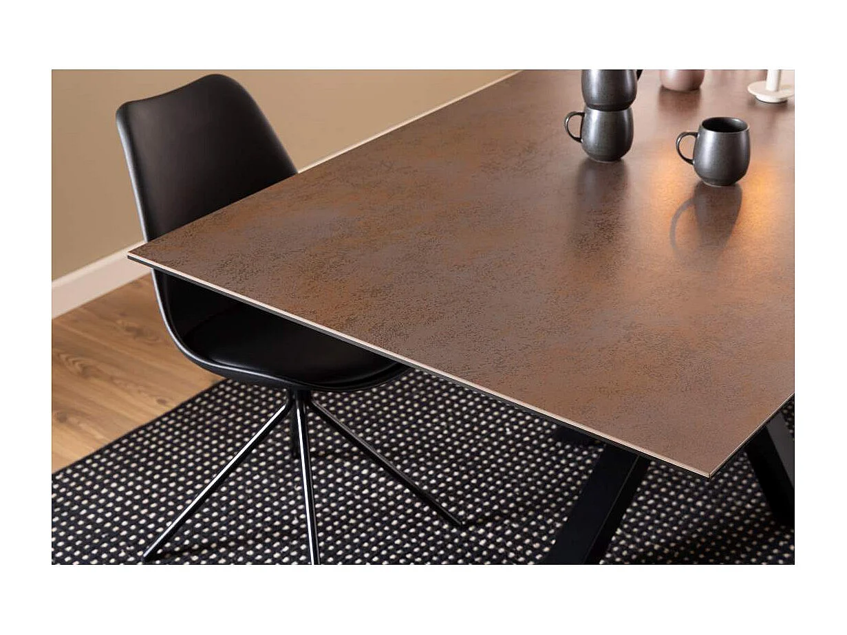 Heaven table de salle à manger 100x200cm marron.