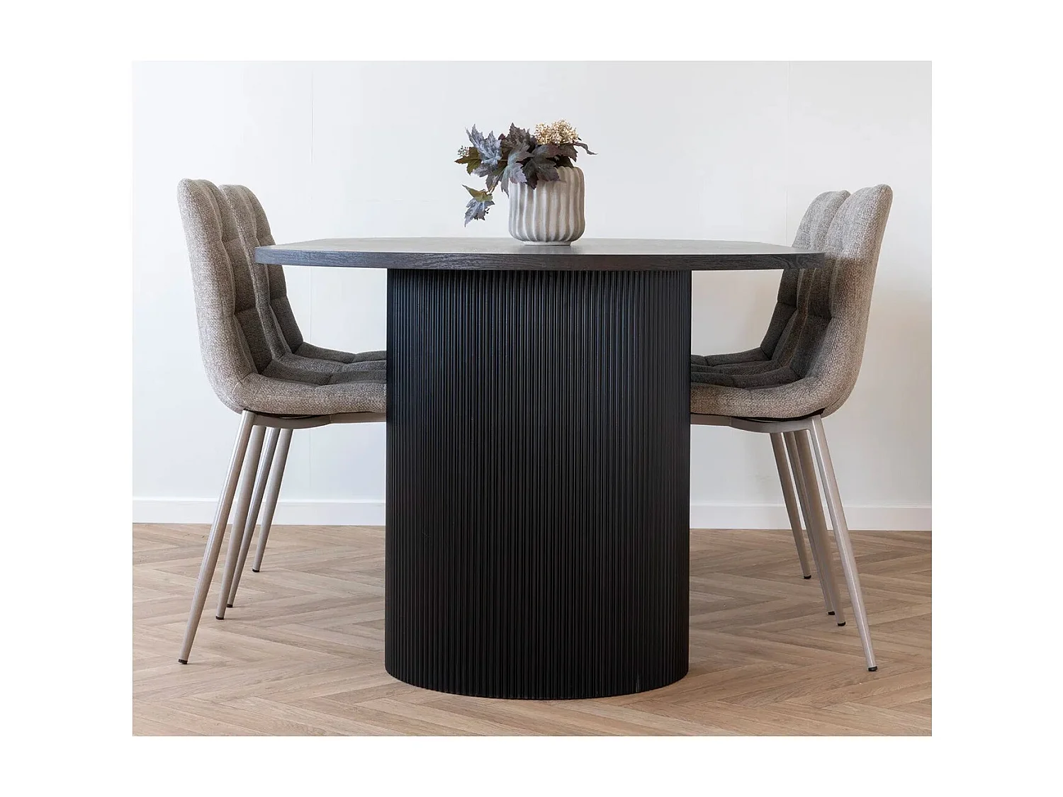 Table à manger ovale BOAVISTA 210cm - Style naturel-Marron