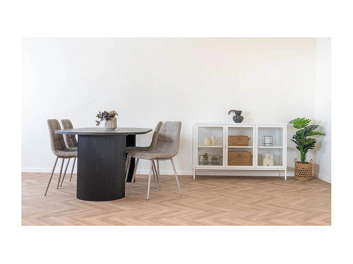 BOAVISTA ovale eettafel 210 cm - Natuurlijke stijl-Color Marrón