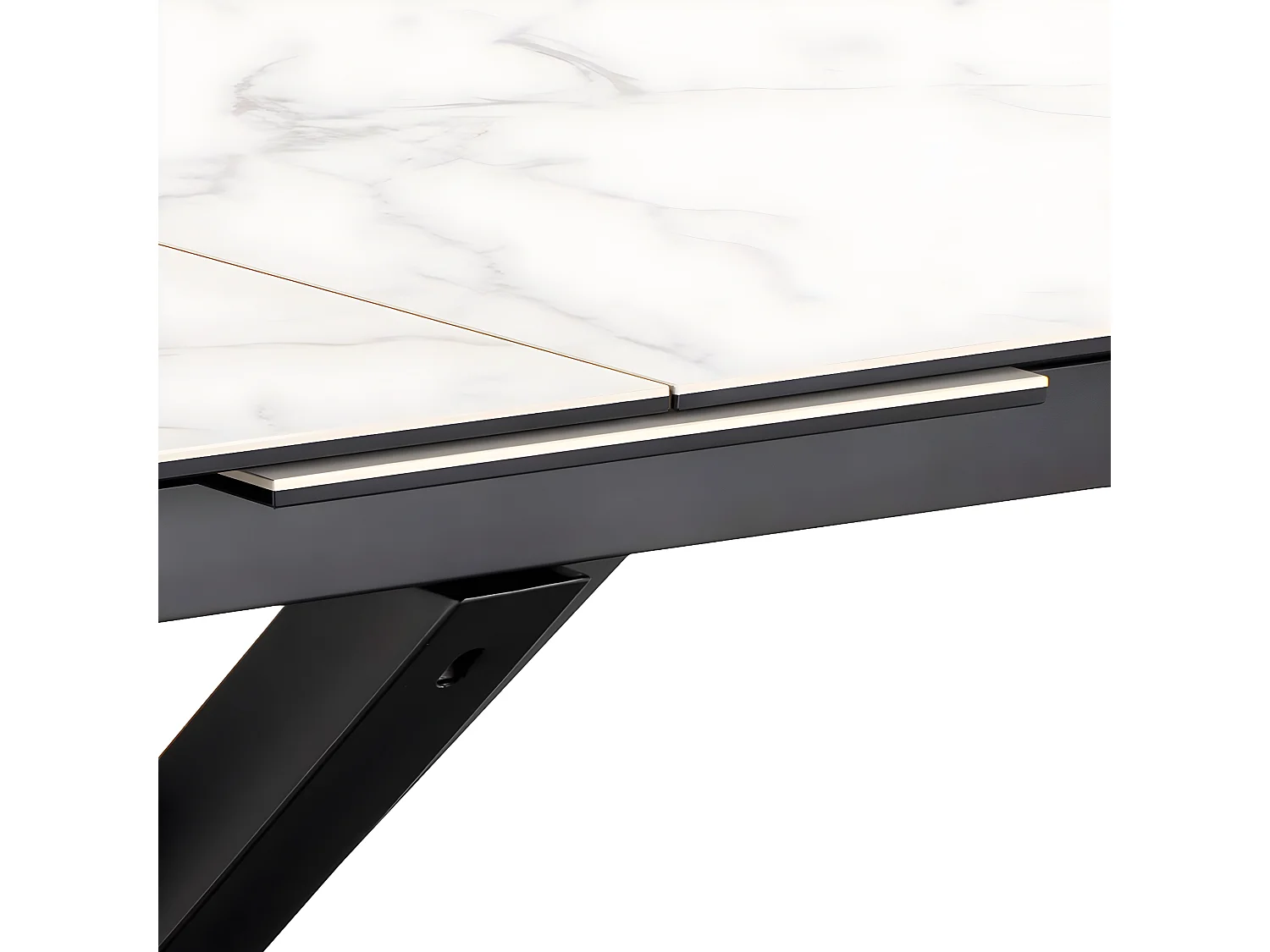 Table de salle à manger rectangulaire extensible en céramique 8/10 places L200/240 - NEIVA