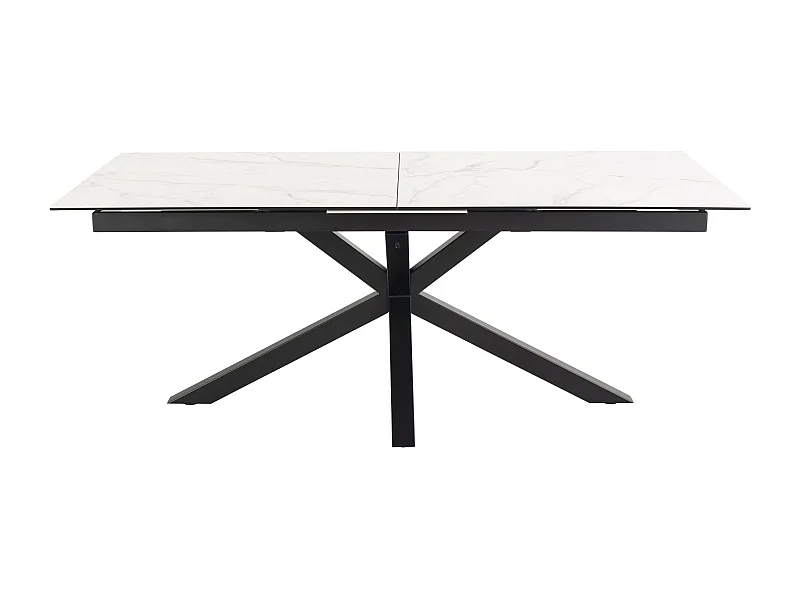 Sky eetkamertafel 100x200/240cm met 1 extra plaat wit.