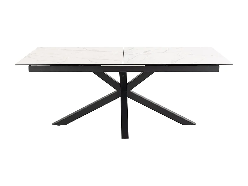 Table de salle à manger rectangulaire extensible en céramique 8/10 places L200/240 - NEIVA