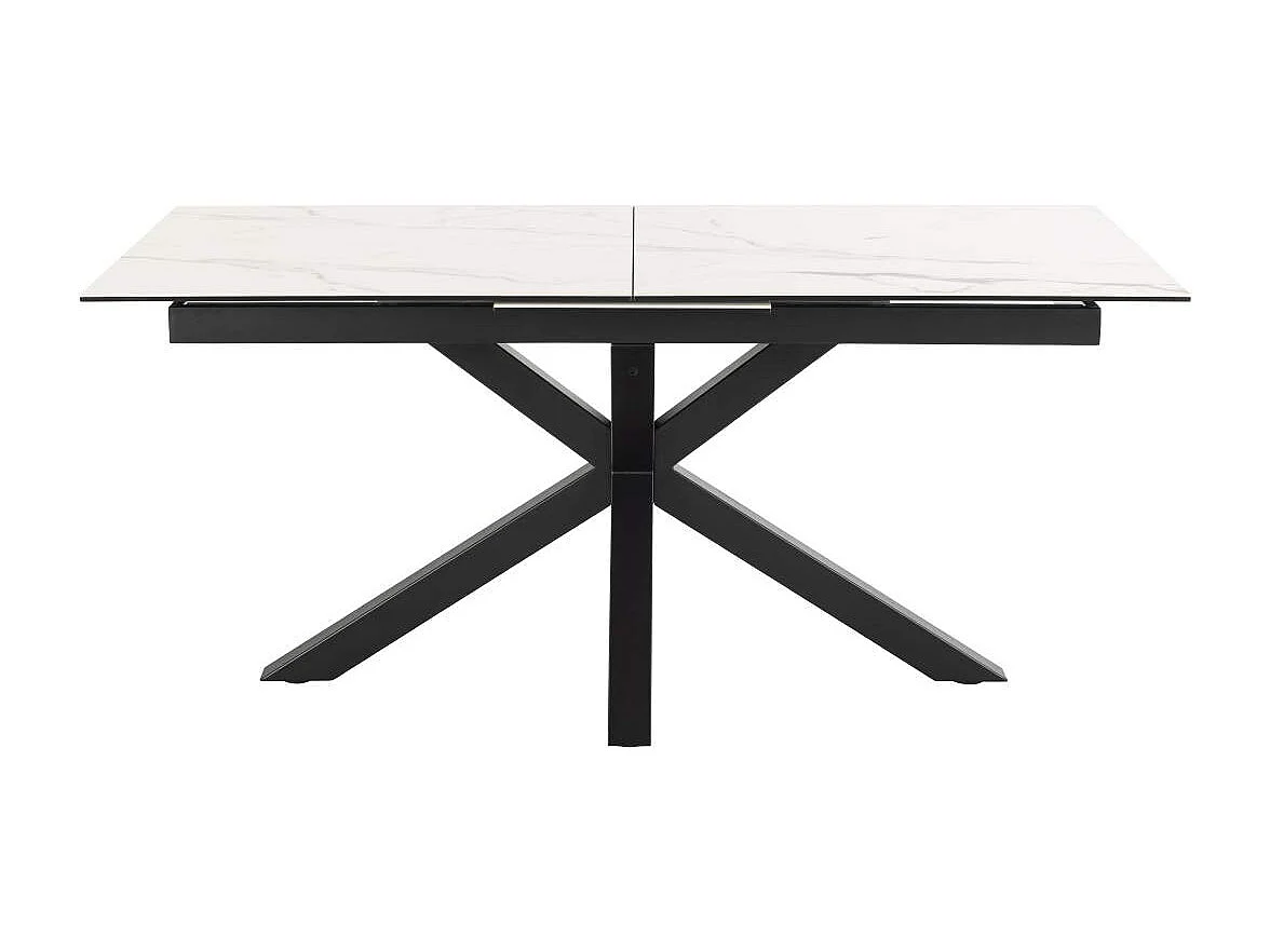 Sky eetkamertafel 90x168/210cm met 1 extra plaat wit.