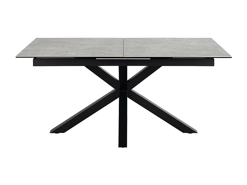 Sky eetkamertafel 90x168/210cm met 1 extra plaat grijs.