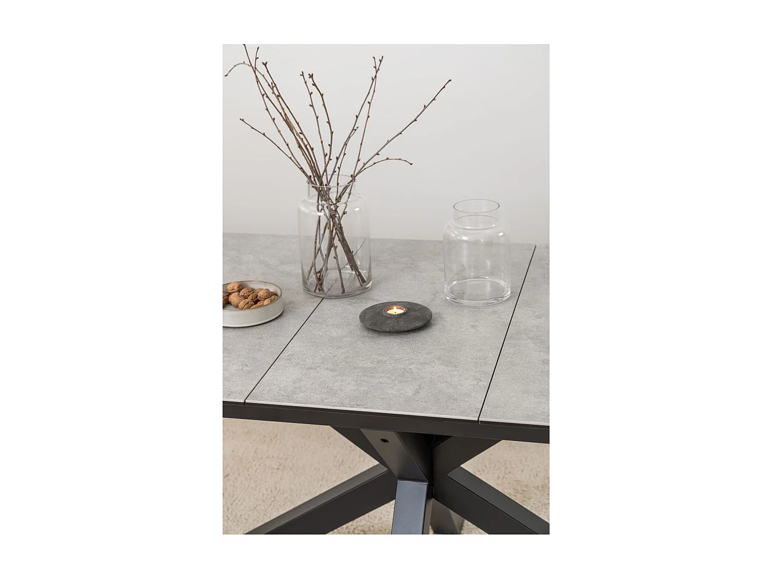 Table rectangulaire extensible en céramique L168/210 - NEIVA