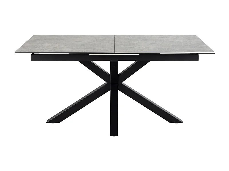 Sky eetkamertafel 90x168/210cm met 1 extra plaat grijs.