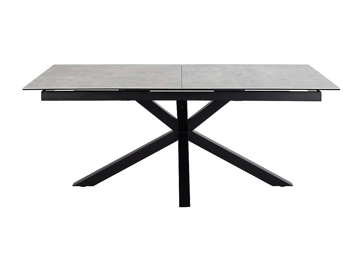 Heaven table de salle à manger 100x200/240cm avec 1 plateau supplémentaires gris.