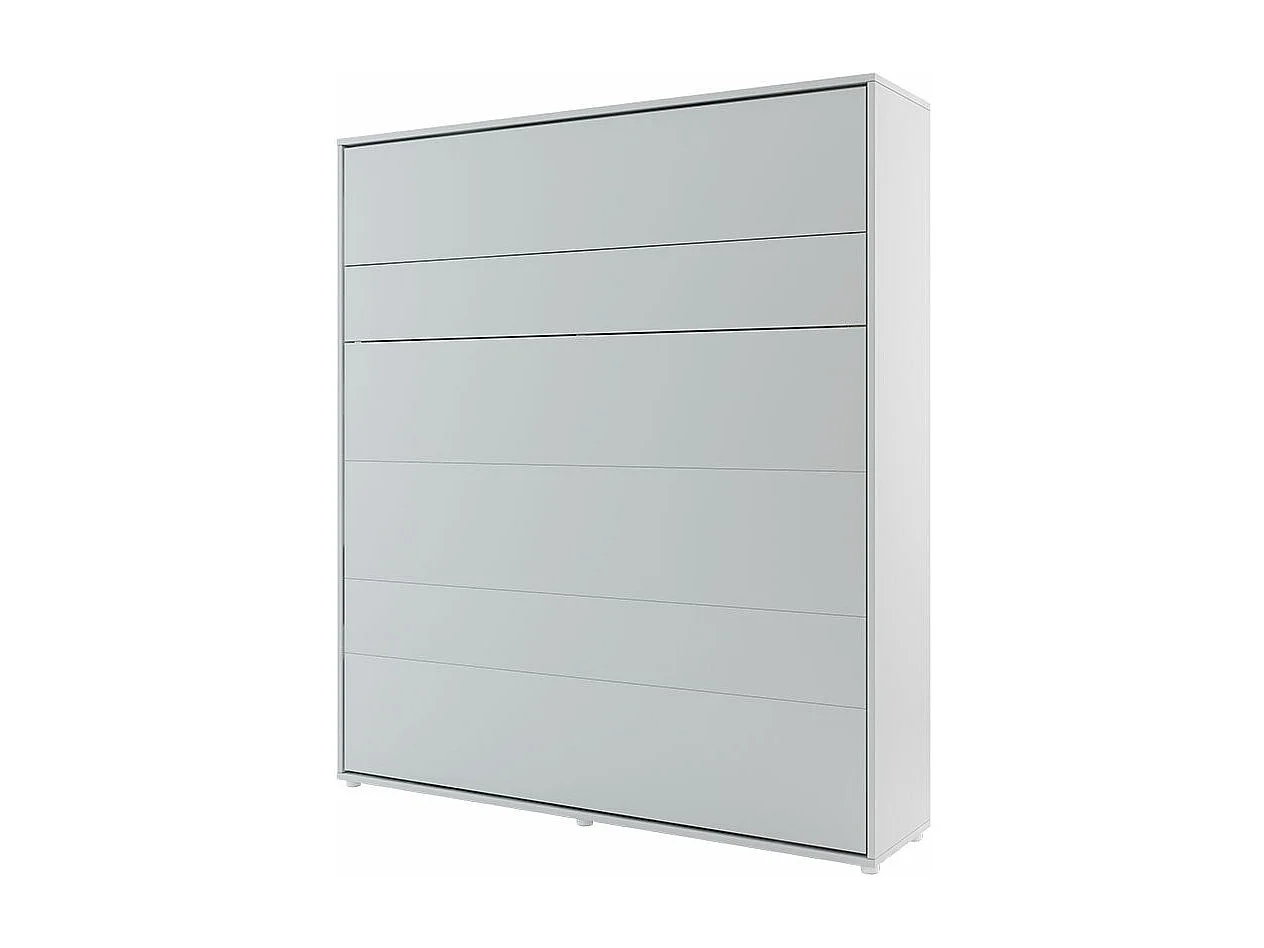 Lenart Lit escamotable Vertical 180x200cm Matelas inclus Gris Lit Rabattable"Consus"